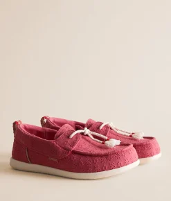 Shoes | HEYDUDE™ Harbor Breeze Eyelet Shoe Washed Red