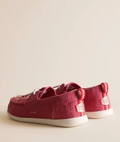 Shoes | HEYDUDE™ Harbor Breeze Eyelet Shoe Washed Red