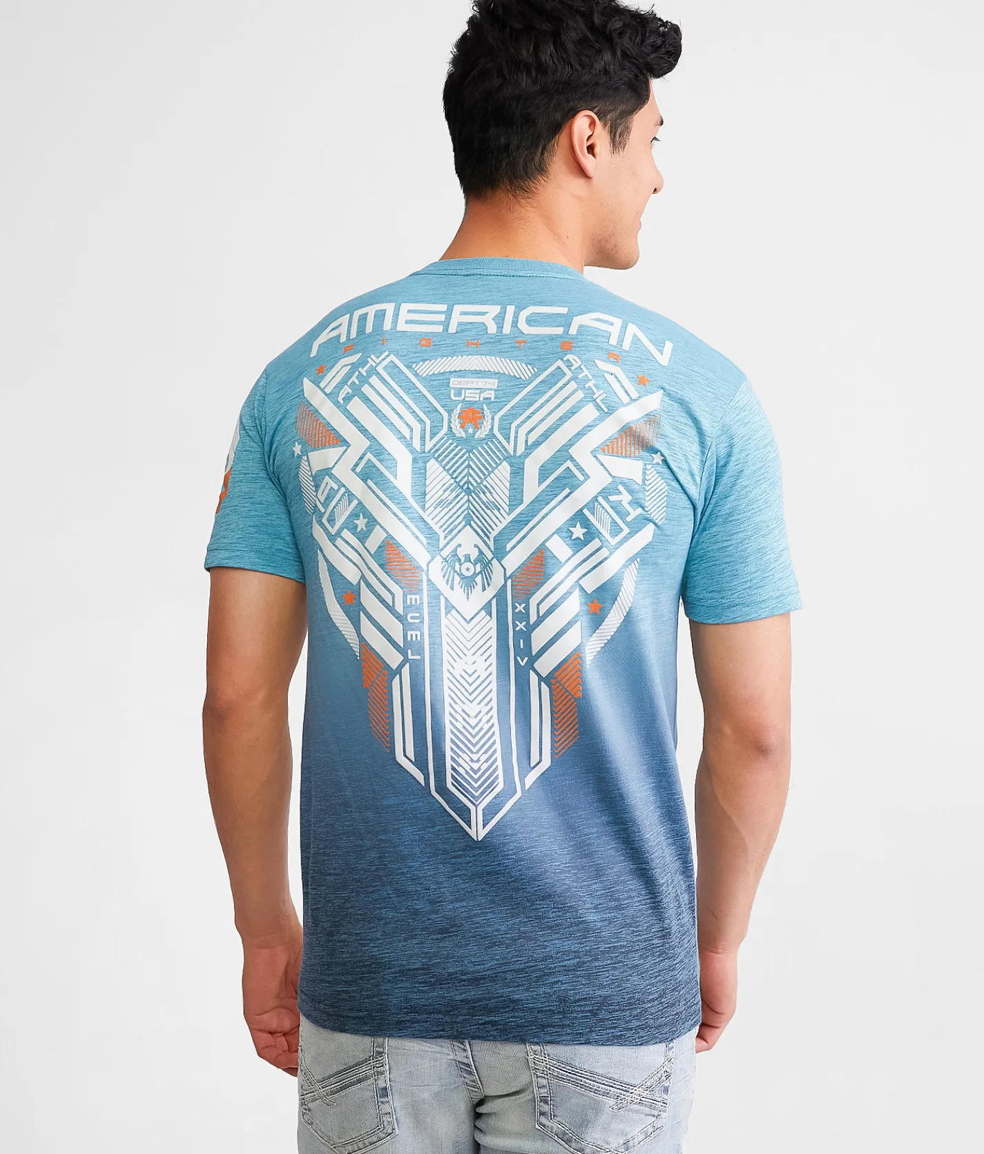 Graphic T-Shirts | American Fighter Harcourt T-Shirt Coastal Shade Colonial Bl