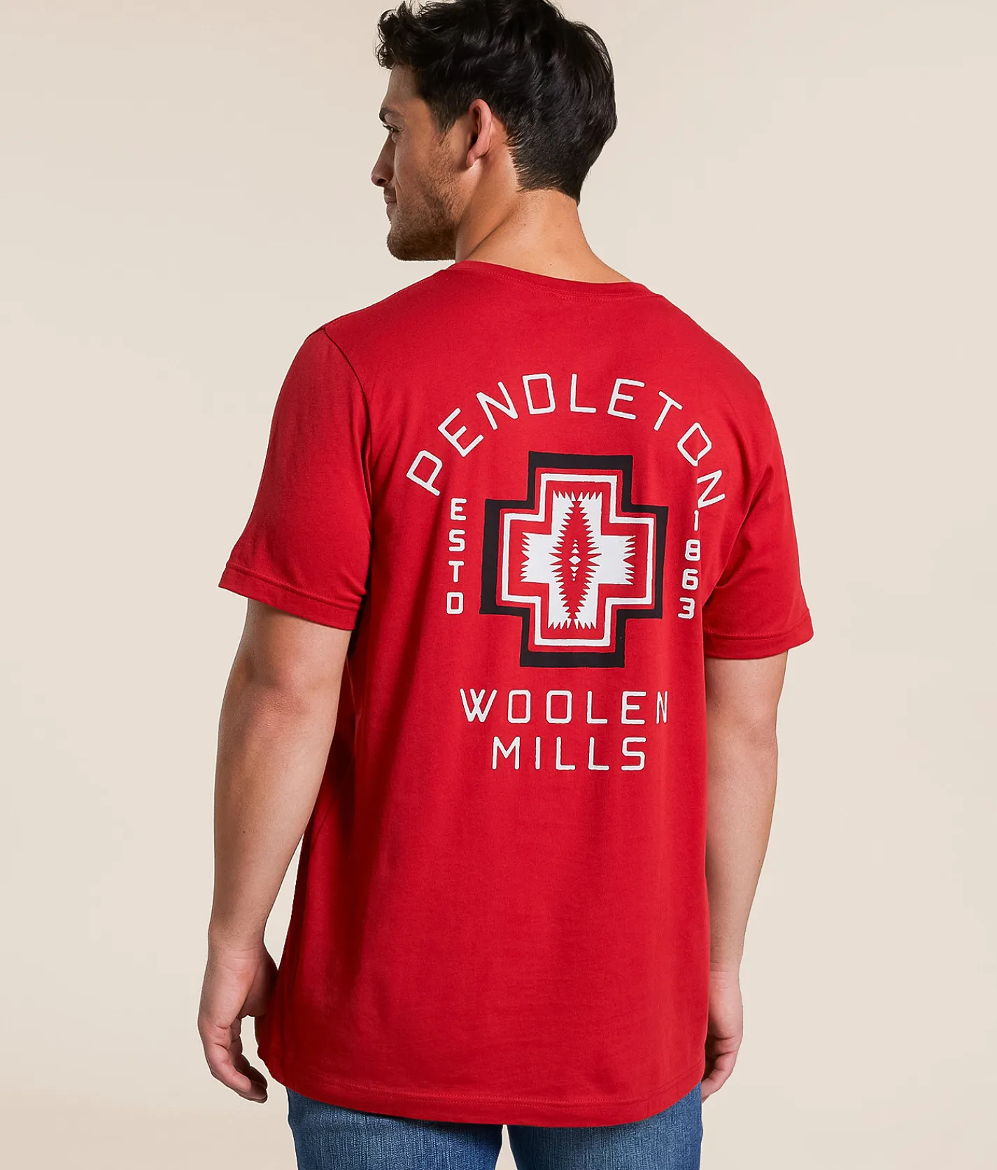Pendleton Harding Red T-Shirt Canvas Red Outlet