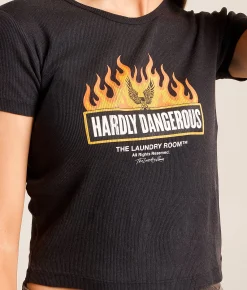 The Laundry Room™ Hardly Dangerous T-Shirt Black New