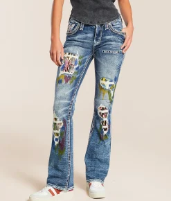 Rock Revival Harlow Mid-Rise Boot Stretch Jean Harlow MB205 Outlet