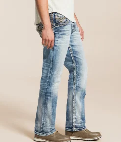 Rock Revival Harman Relaxed Taper Stretch Jean Harman EQ200 Discount