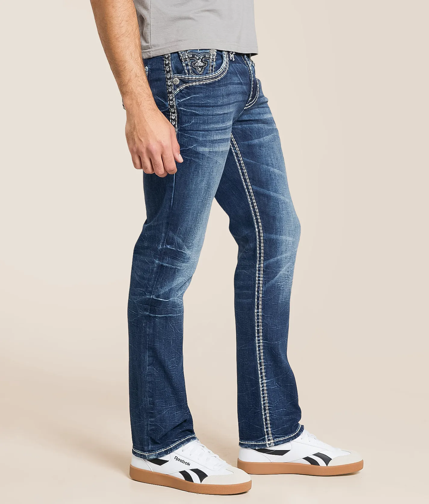 Rock Revival Harman Straight Stretch Jean Harman J202 Online