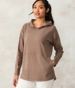 Tops|Activewear | Buckle Black Harper Hoodie Cocoa