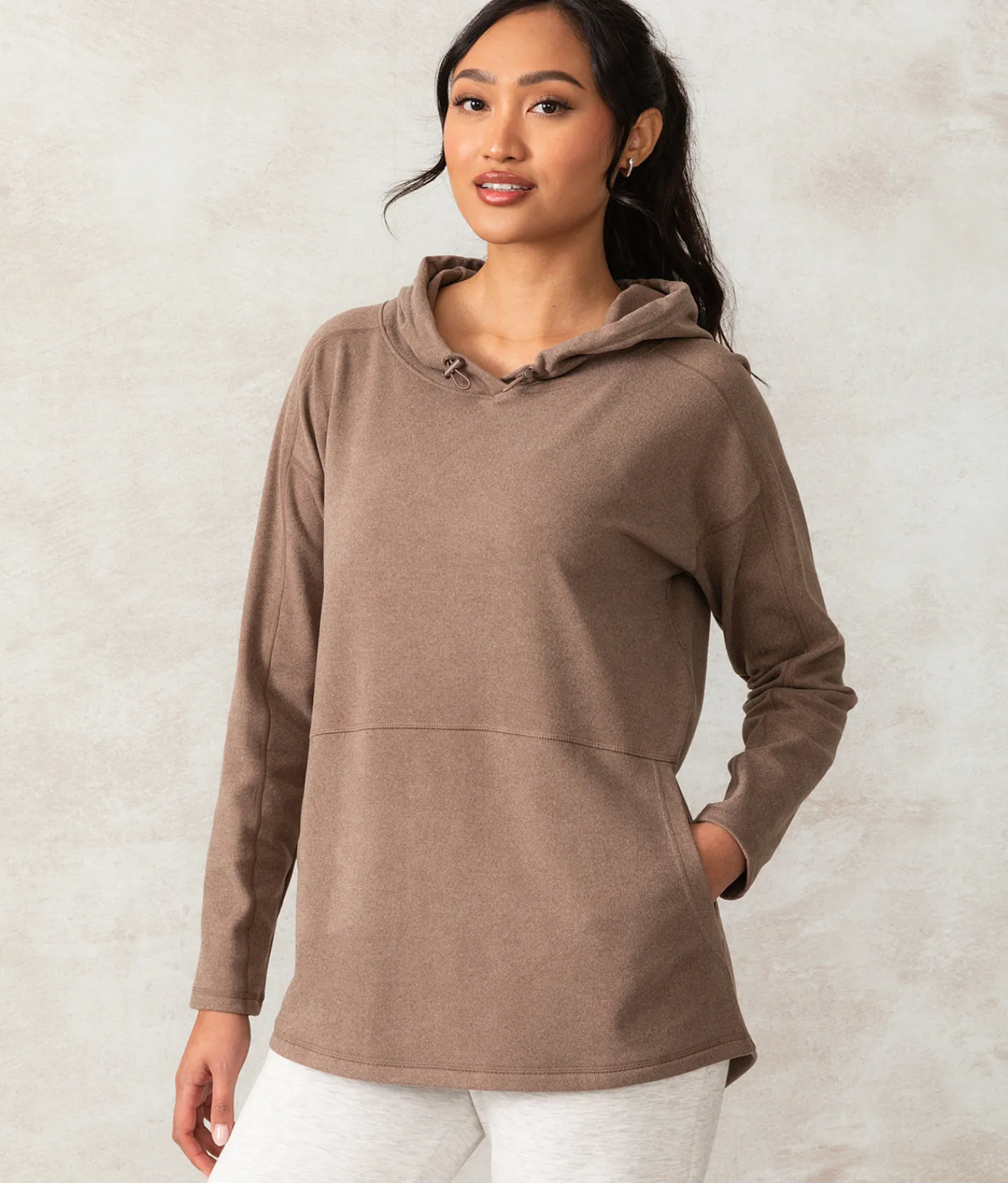 Tops|Activewear | Buckle Black Harper Hoodie Cocoa
