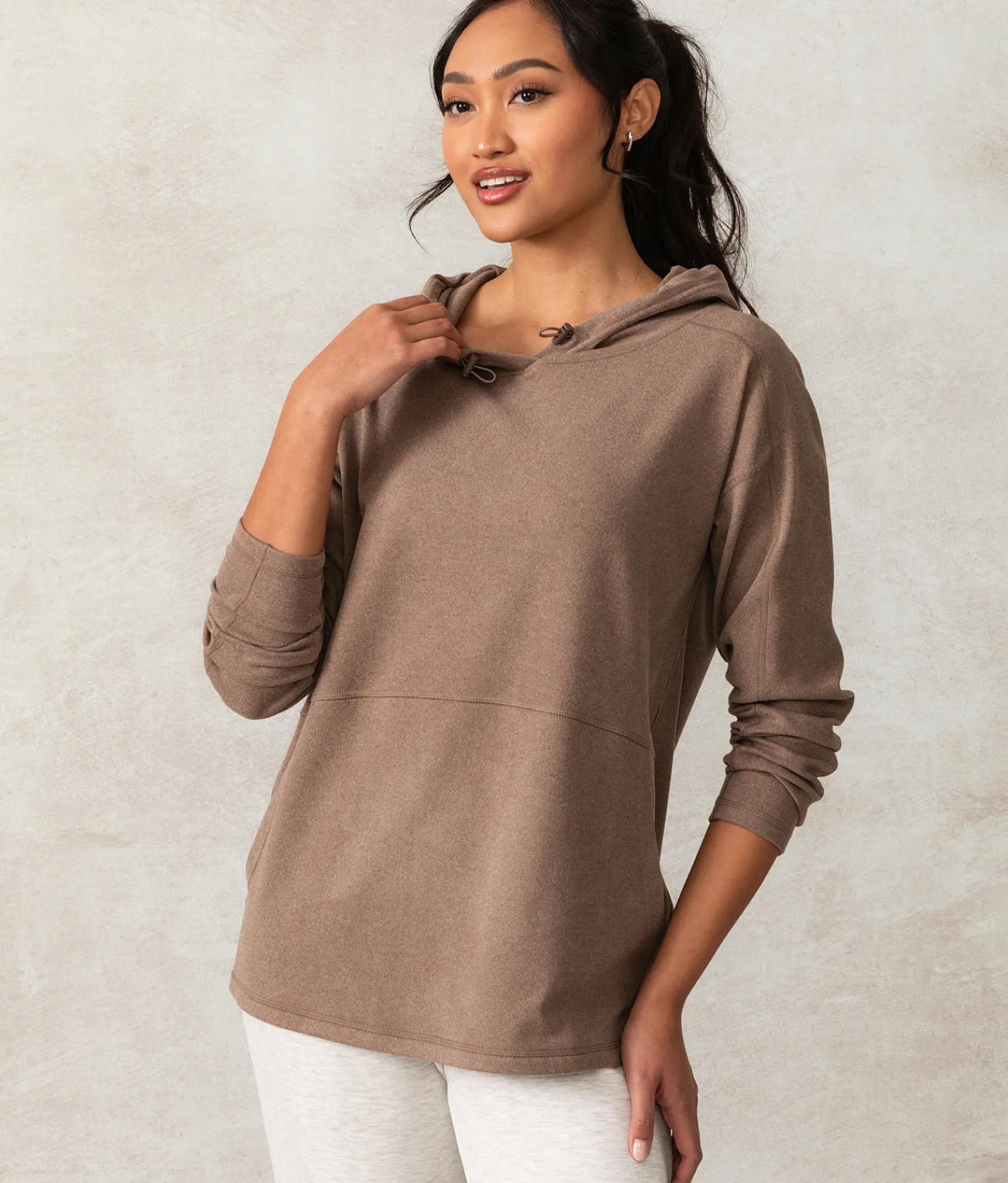 Tops|Activewear | Buckle Black Harper Hoodie Cocoa