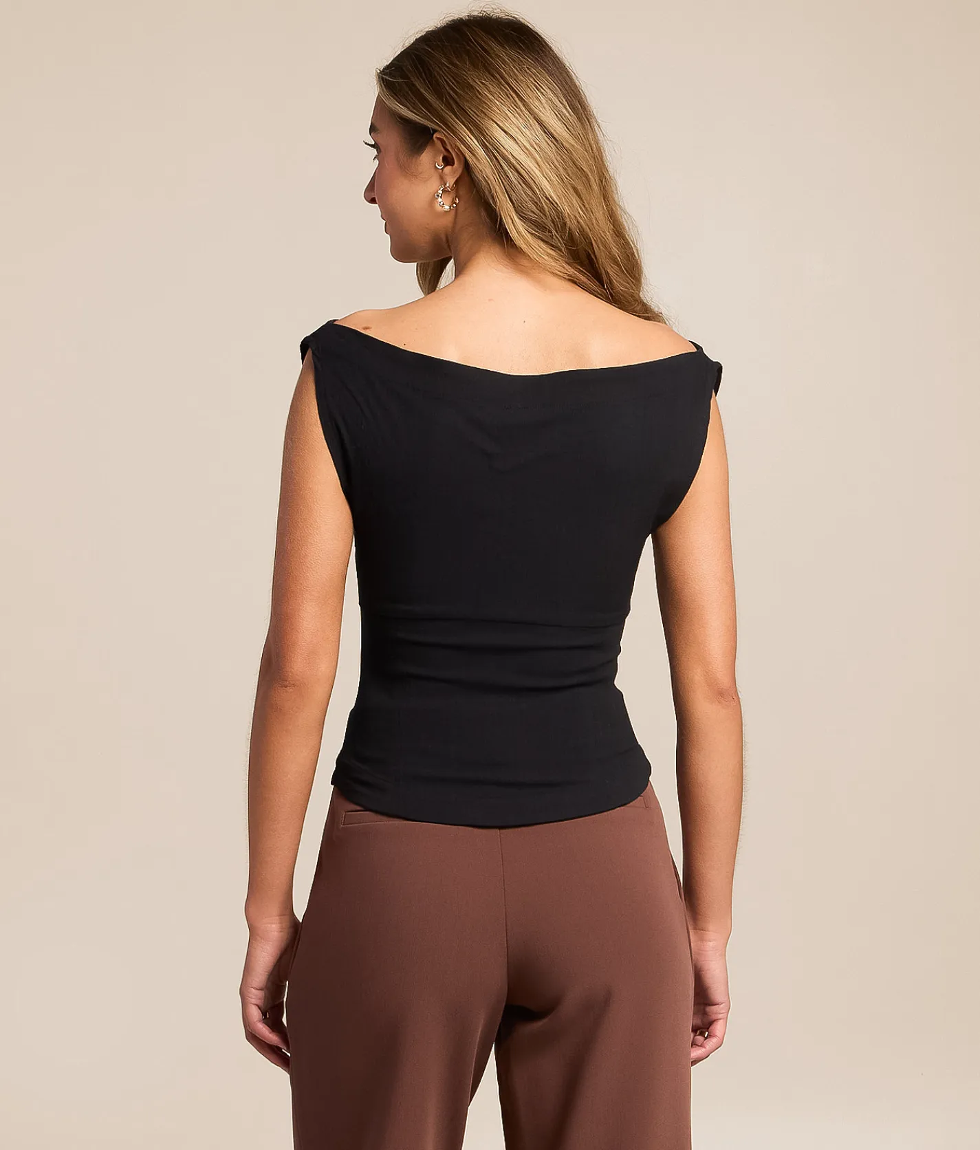 Free People Harper Off The Shoulder Top Black Hot
