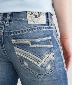 Sale Jeans|Bottoms | Salvage Havoc Slim Boot Stretch Jean Van Wert