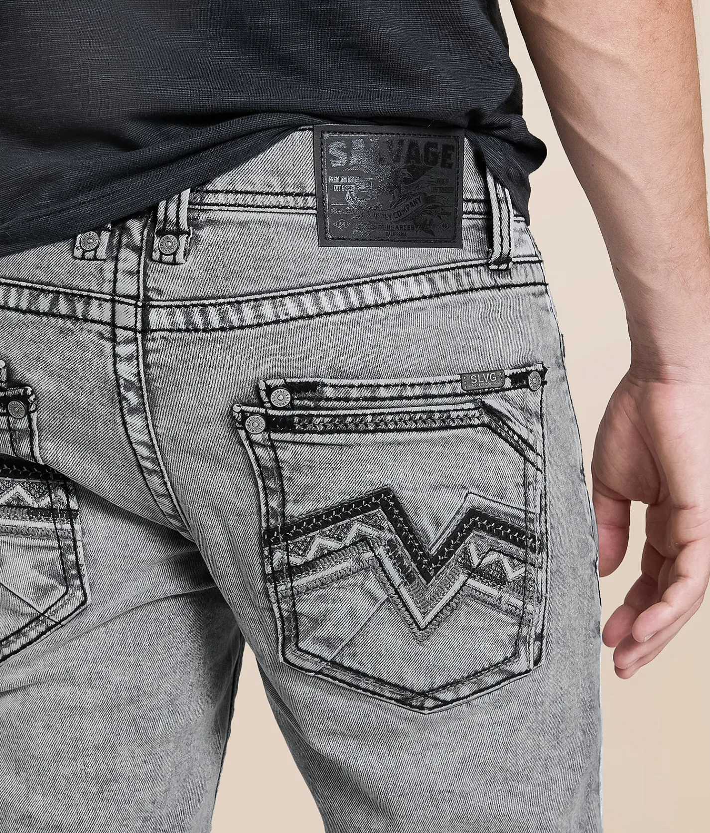 Salvage Havoc Straight Stretch Jean Galactic Brew Clearance