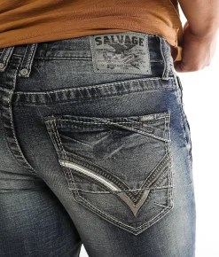 Sale Jeans|Bottoms | Salvage Havoc Straight Stretch Jean Belmont