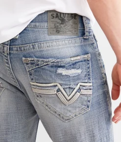 Salvage Havoc Straight Stretch Jean Tropic Slam Clearance