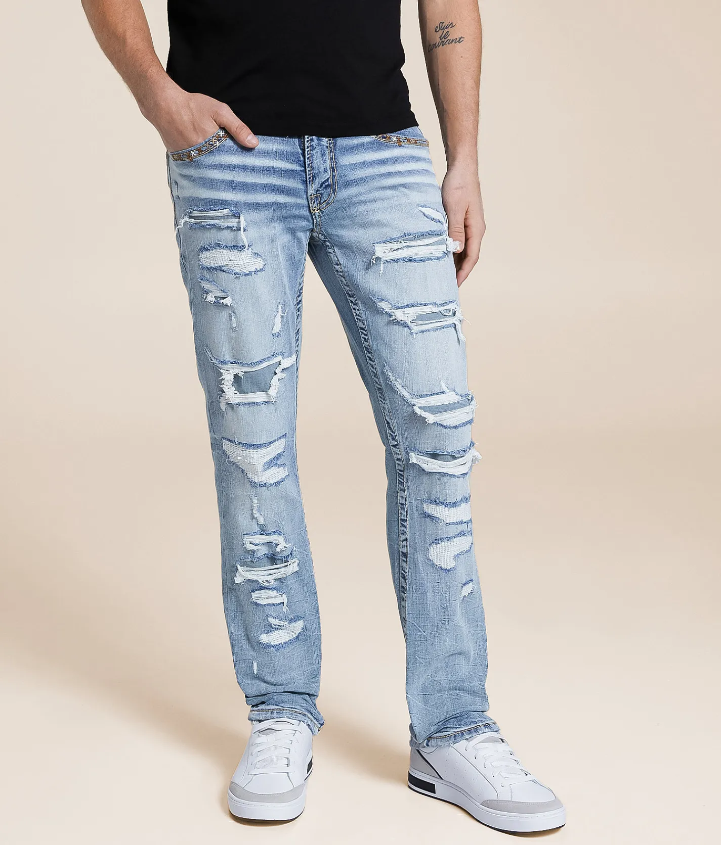 Jeans | Salvage Havoc Straight Stretch Jean Surly Darkness