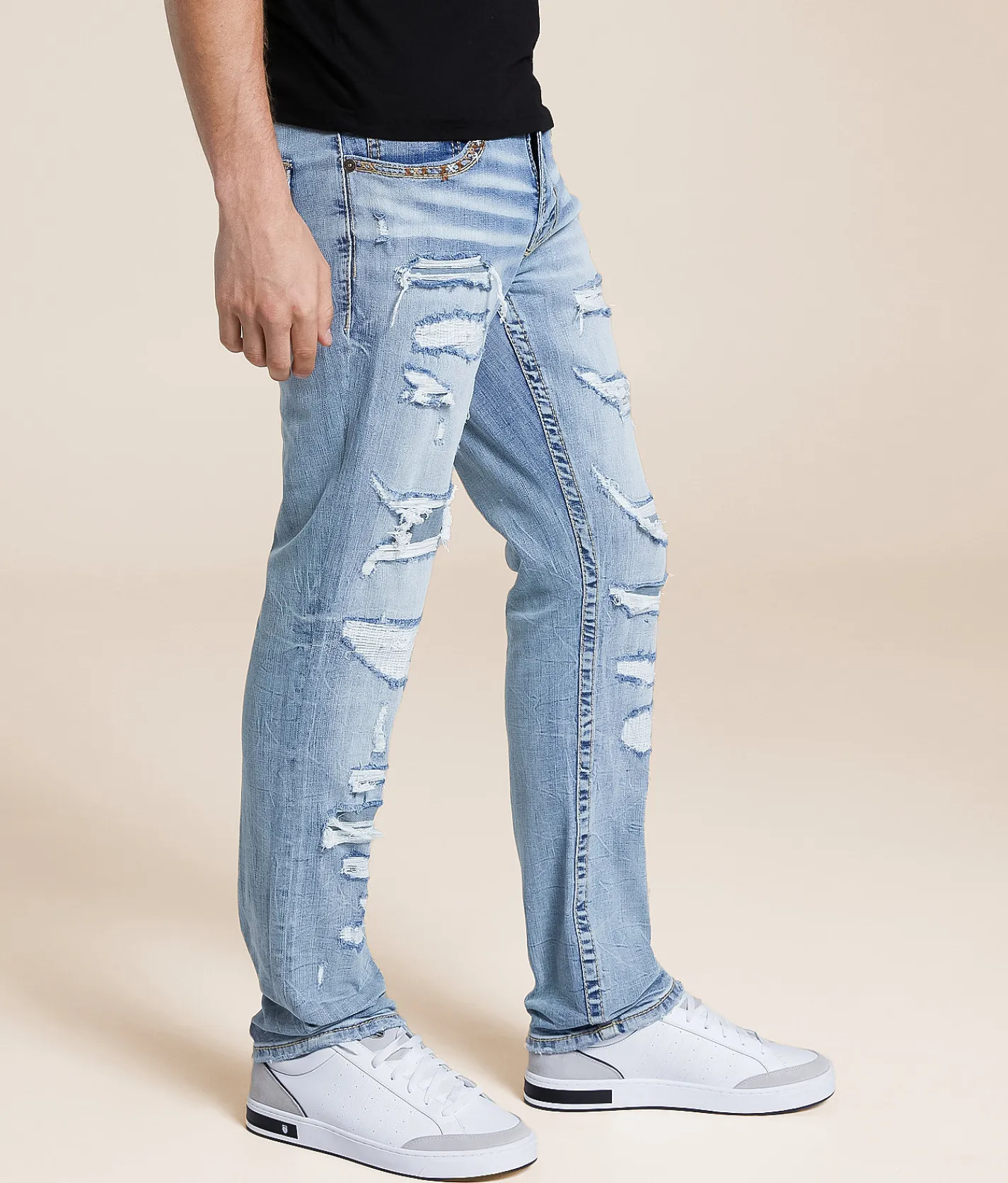 Jeans | Salvage Havoc Straight Stretch Jean Surly Darkness