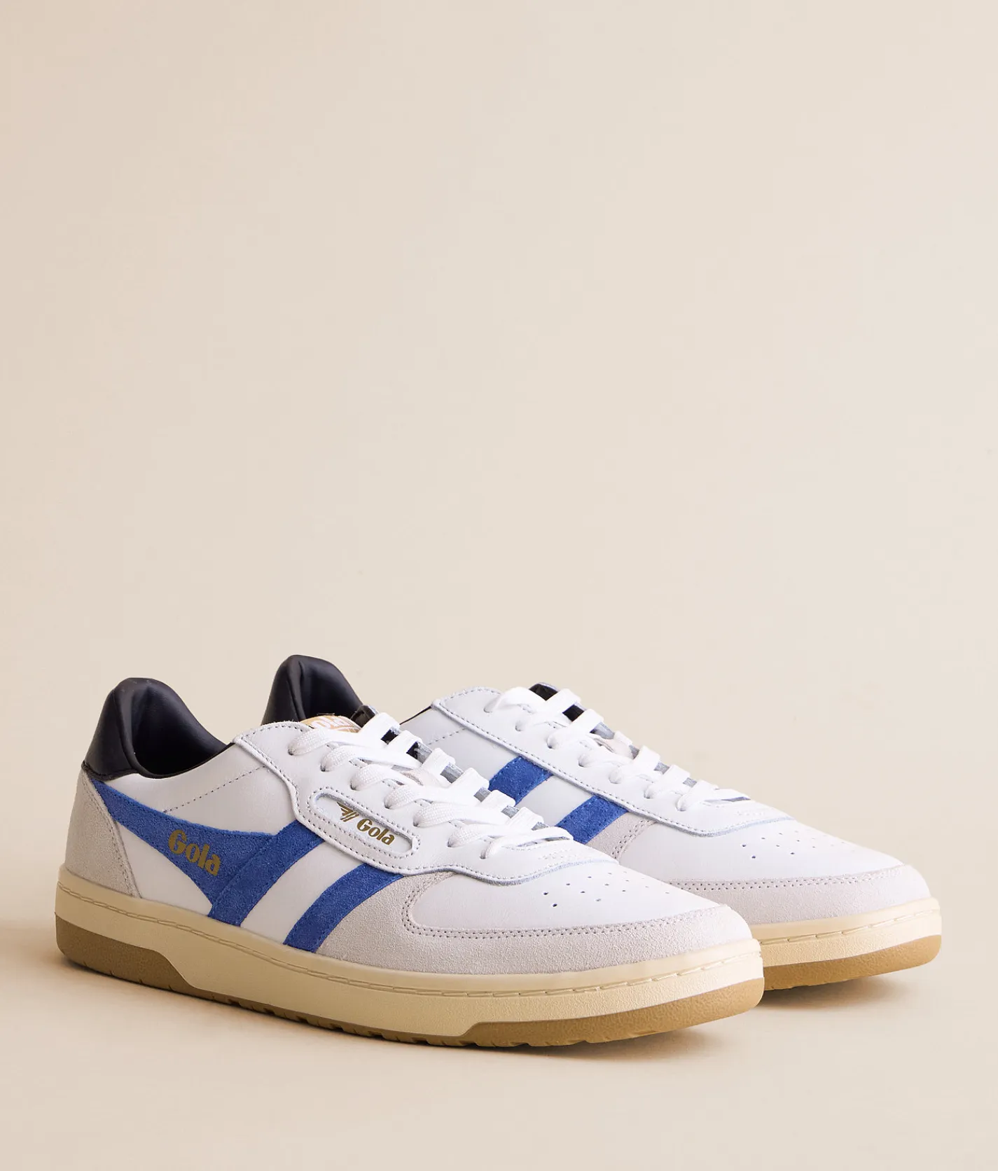 Gola® Hawk Leather Sneaker White Sapphire Black Best