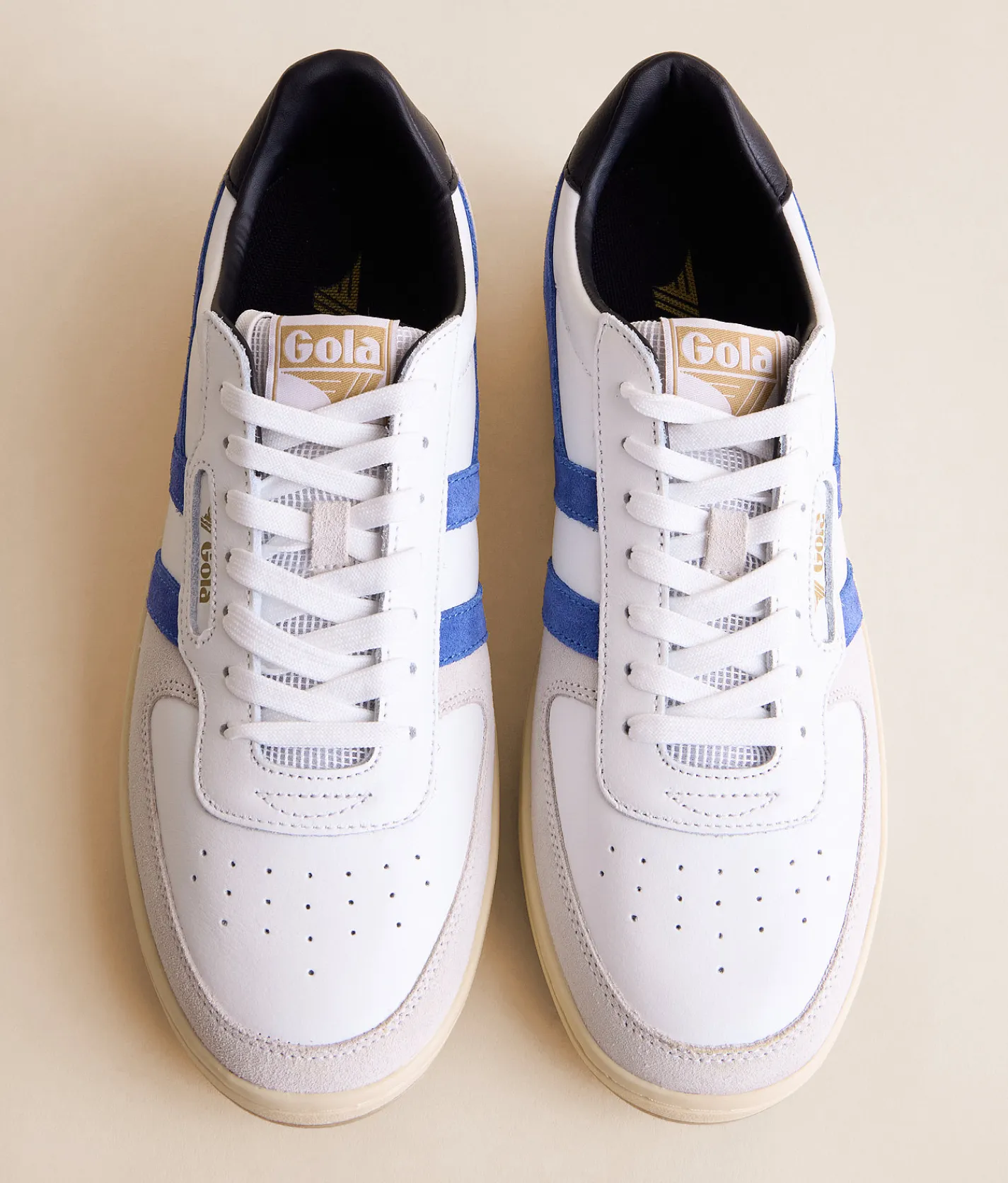 Gola® Hawk Leather Sneaker White Sapphire Black Best