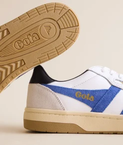 Gola® Hawk Leather Sneaker White Sapphire Black Best
