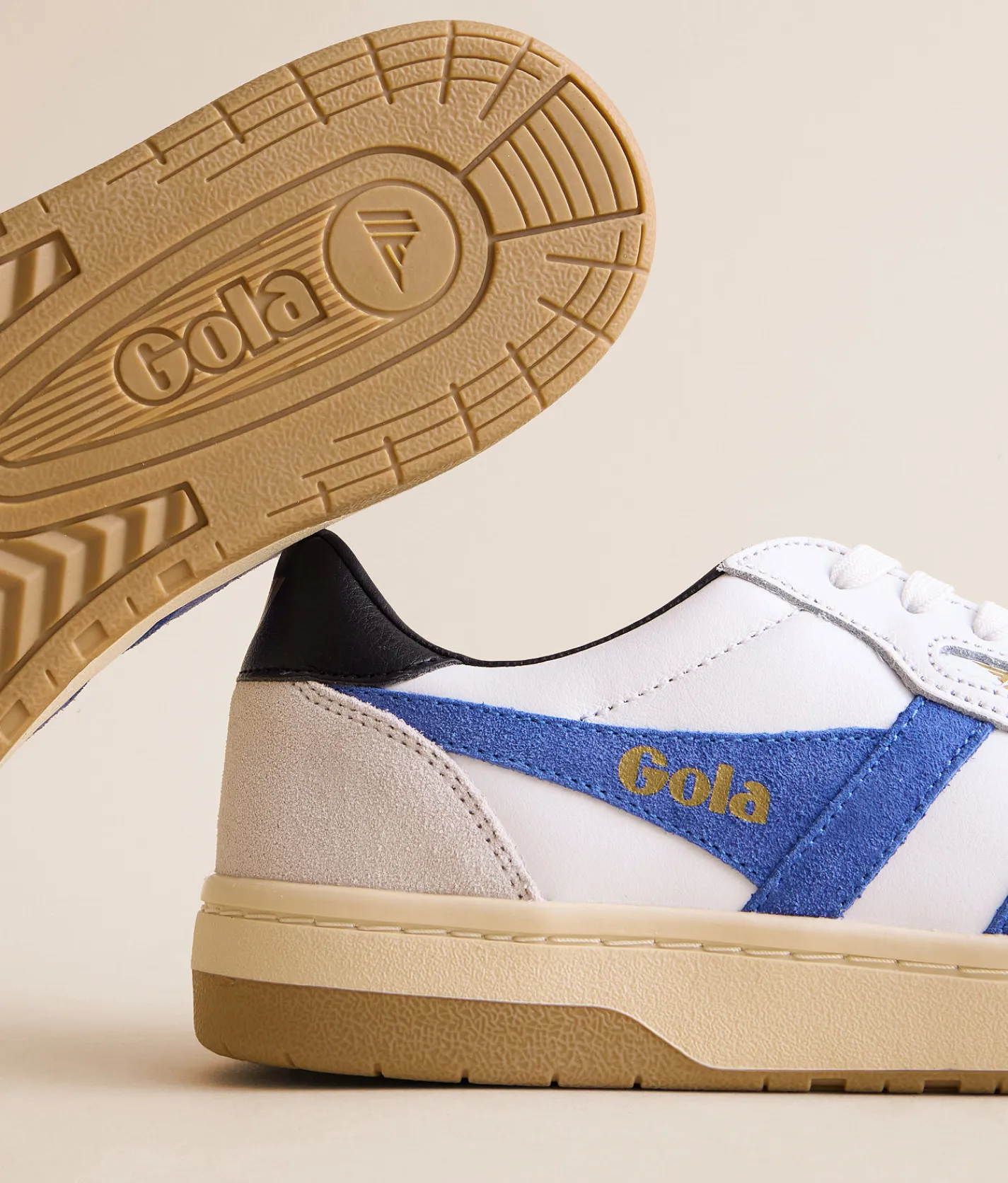 Gola® Hawk Leather Sneaker White Sapphire Black Best