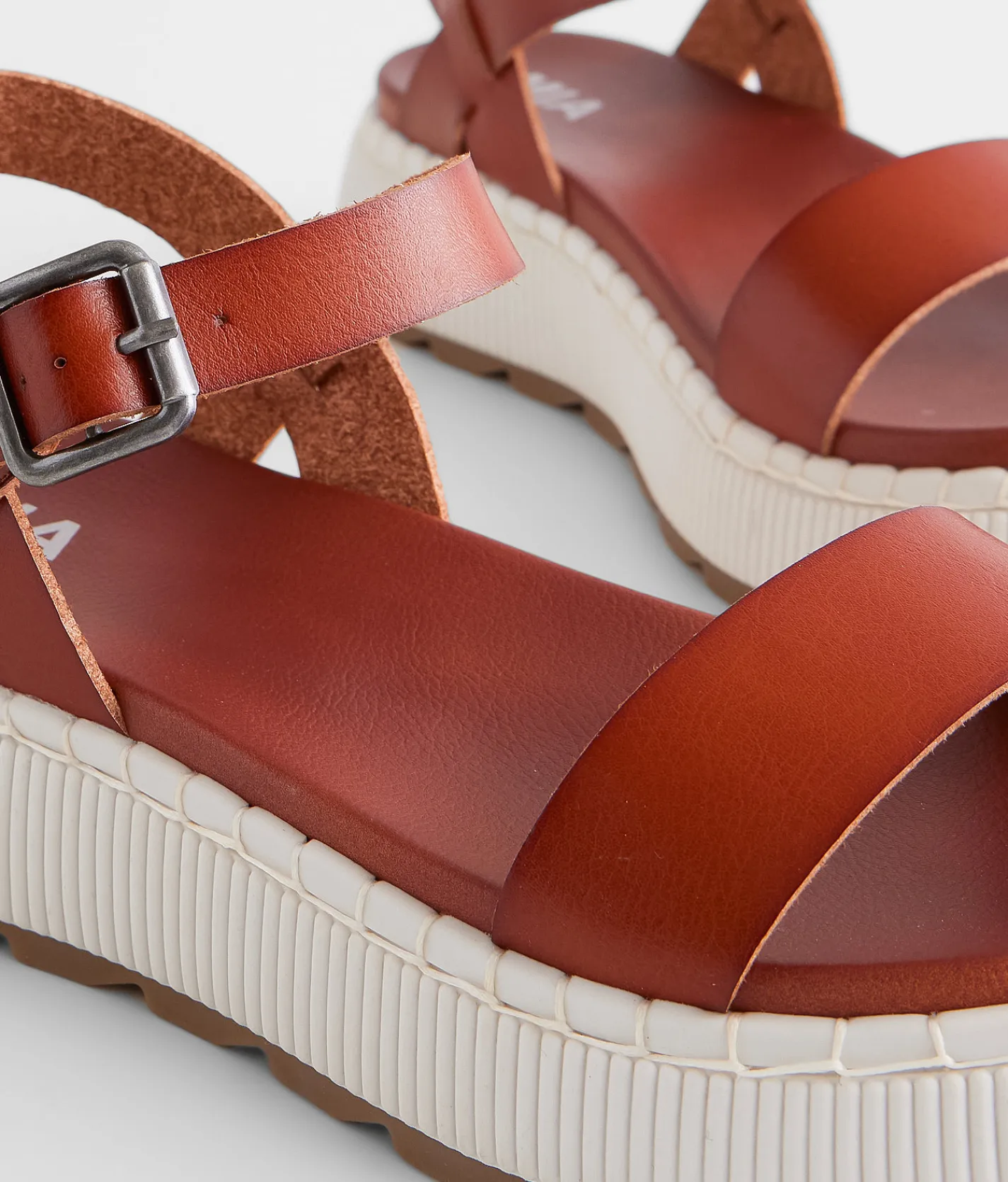Shoes | Mia Hayley Flatform Sandal Cognac
