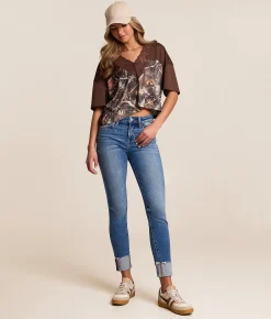 VERVET by Flying Monkey Haylie Mid-Rise Ankle Skinny Jean Replenisher Best