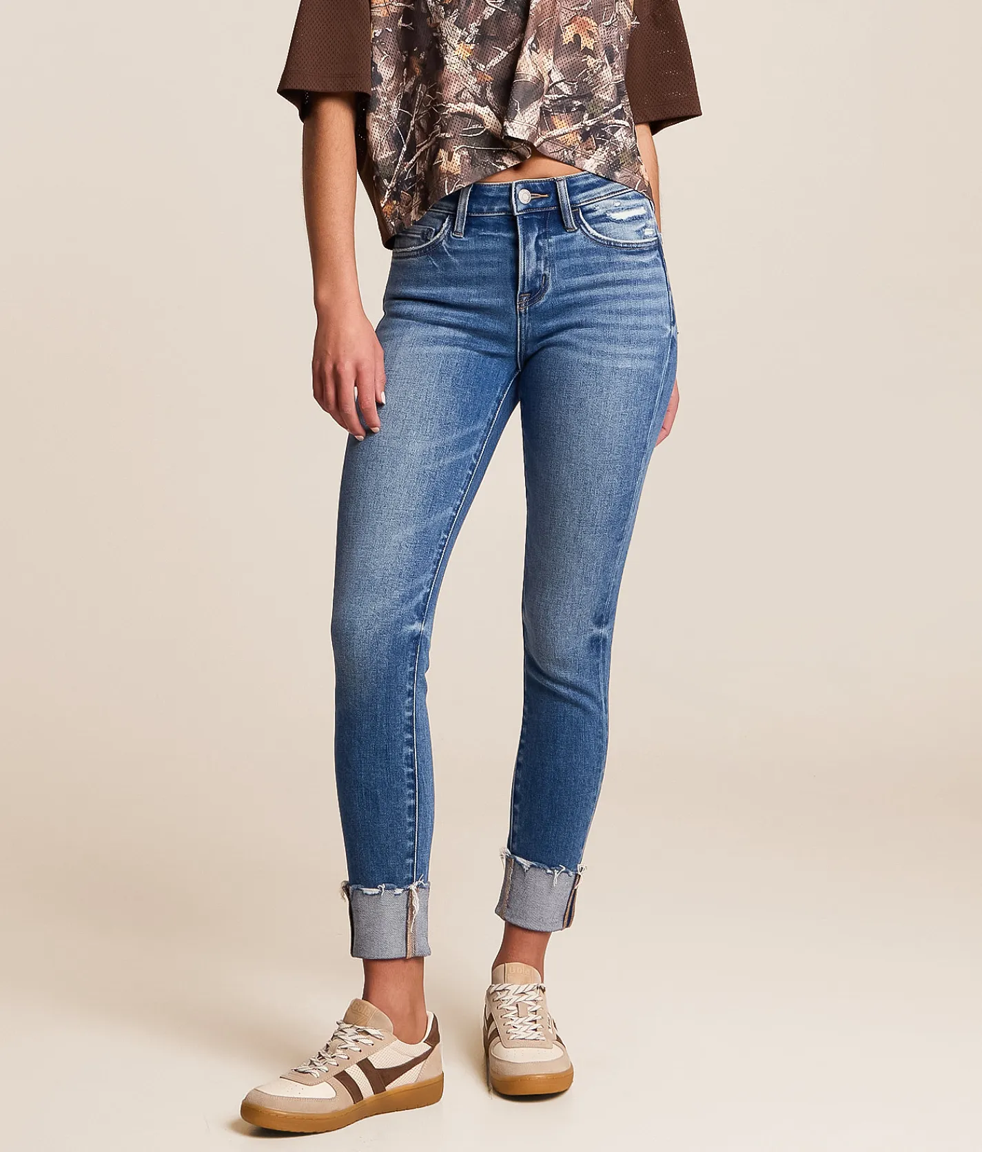 VERVET by Flying Monkey Haylie Mid-Rise Ankle Skinny Jean Replenisher Best