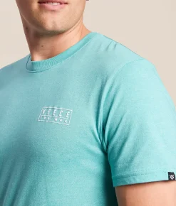 Veece Hazard T-Shirt Teal White Discount