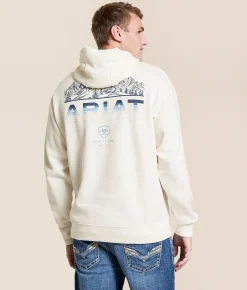 Ariat Hazy Horizon Hooded Sweatshirt Antique White Best