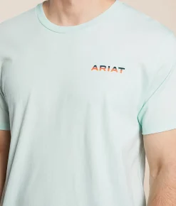 Ariat Hazy Horizon T-Shirt Wan Blue