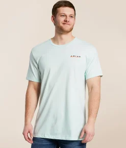 Ariat Hazy Horizon T-Shirt Wan Blue