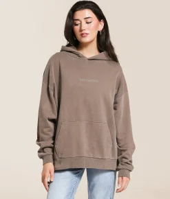 Tops | Modish Rebel He's Hunting Hooded Sweatshirt Stone Gray