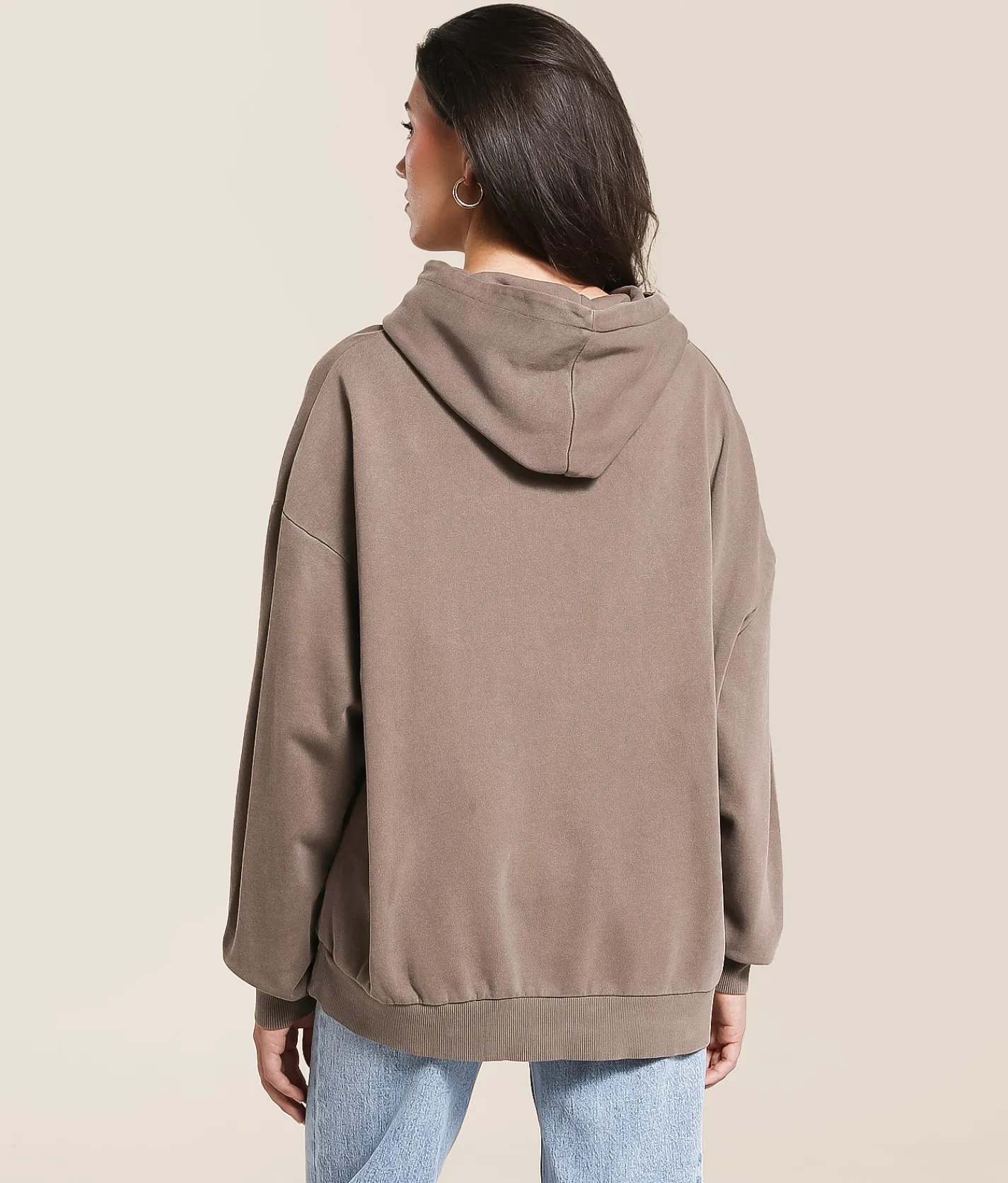 Tops | Modish Rebel He's Hunting Hooded Sweatshirt Stone Gray