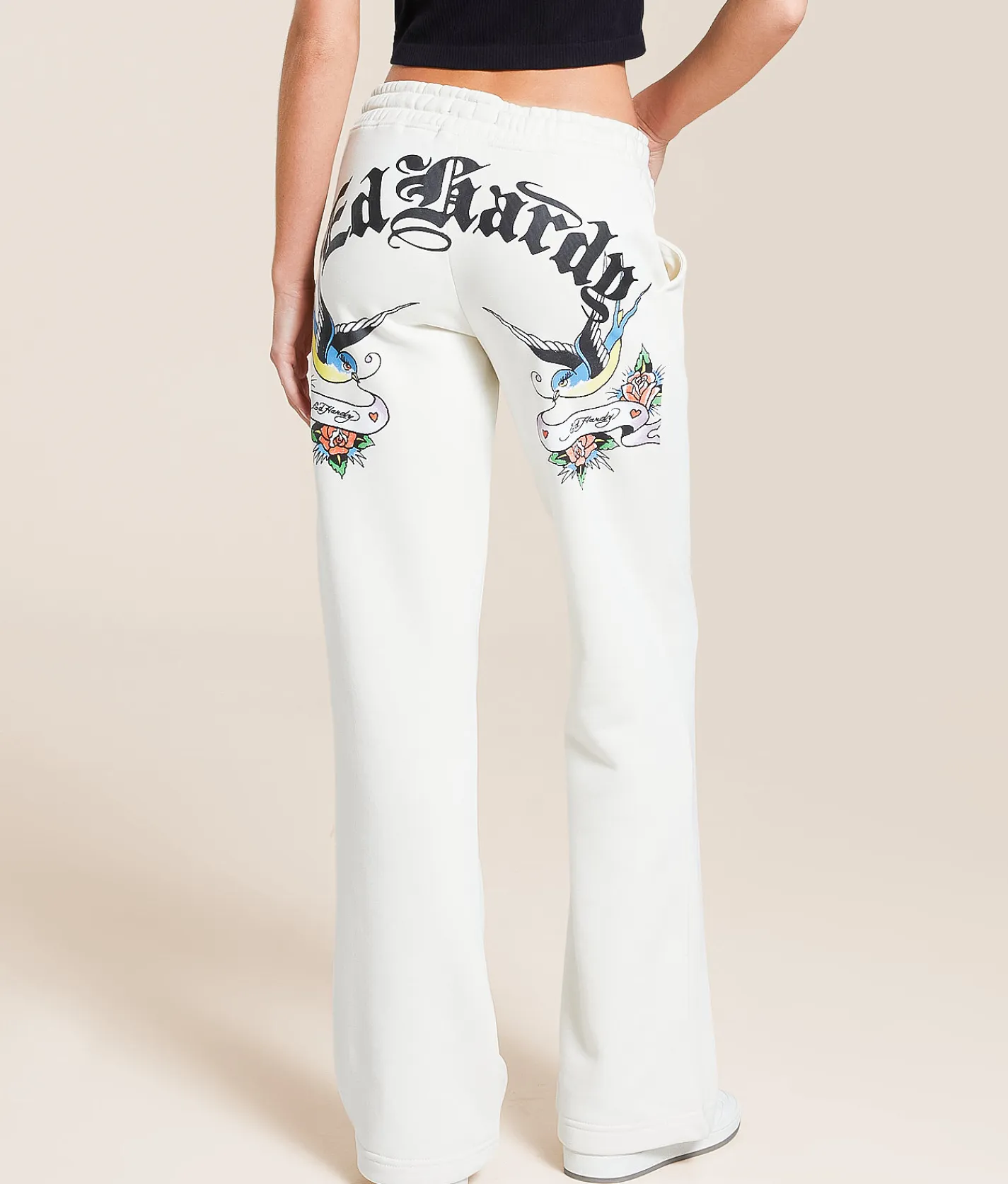 Bottoms | Ed Hardy Heart Sweatpant Ivory