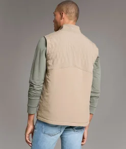 Tops | Maven Co-op Heat Mixed Media Vest Fungi