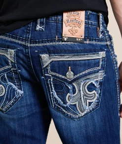 Rock Revival Heath Alternative Straight Stretch Jean Heath J202 Best