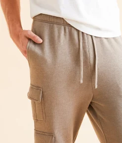 Bottoms | Nova Industries Heathered Cargo Jogger Brindle