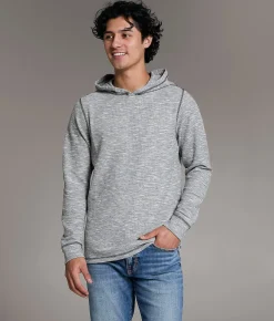 Tops | BKE Heathered Hoodie Glacier Grey Grey Flannel