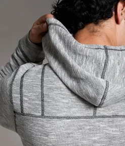 Tops | BKE Heathered Hoodie Glacier Grey Grey Flannel