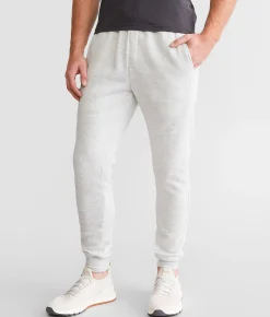 Bottoms|Activewear | Departwest Heathered Jogger Oatmeal
