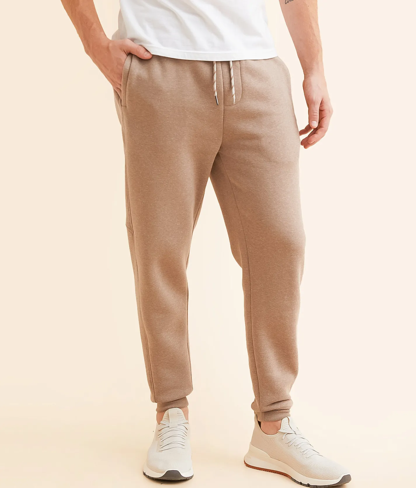 Departwest Heathered Jogger Sepia Tint New