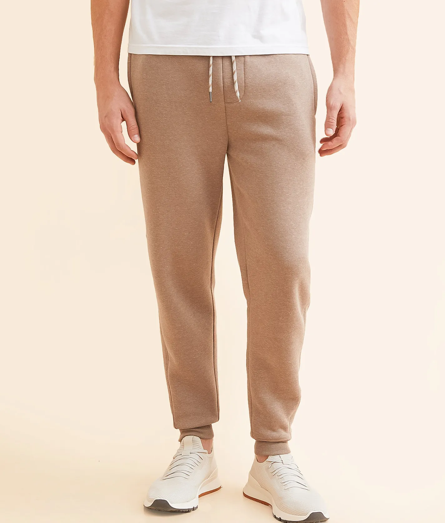 Departwest Heathered Jogger Sepia Tint New