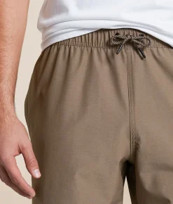 Bottoms|Shorts | Departwest Heathered Stretch Short Walnut
