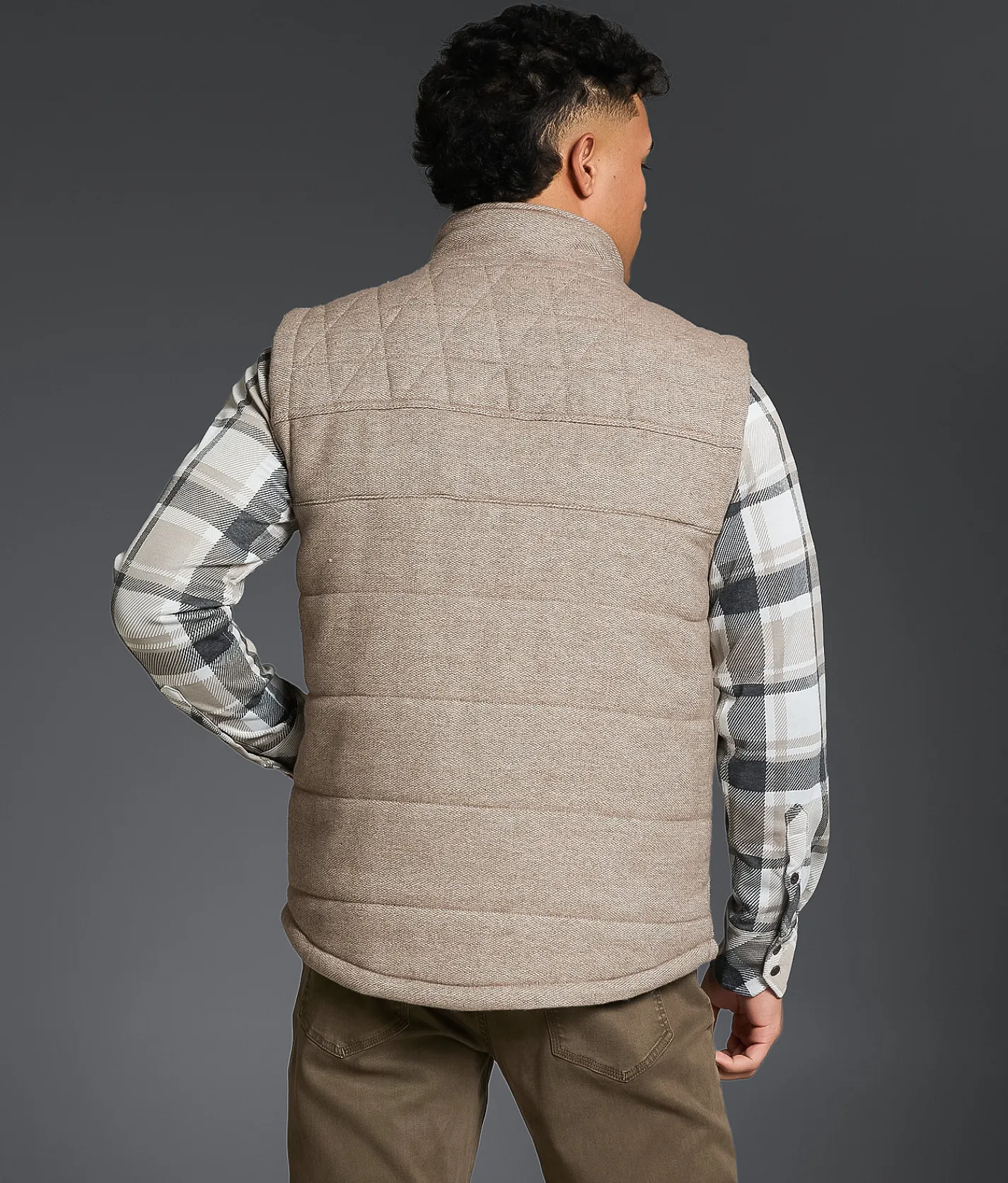 Tops|Coats & Jackets | Outpost Makers Heathered Vest Light Tan Brown