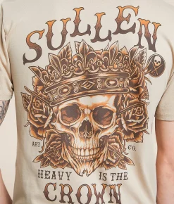 Tops|Graphic T-Shirts | Sullen Heavy Crown T-Shirt Plaza Taupe