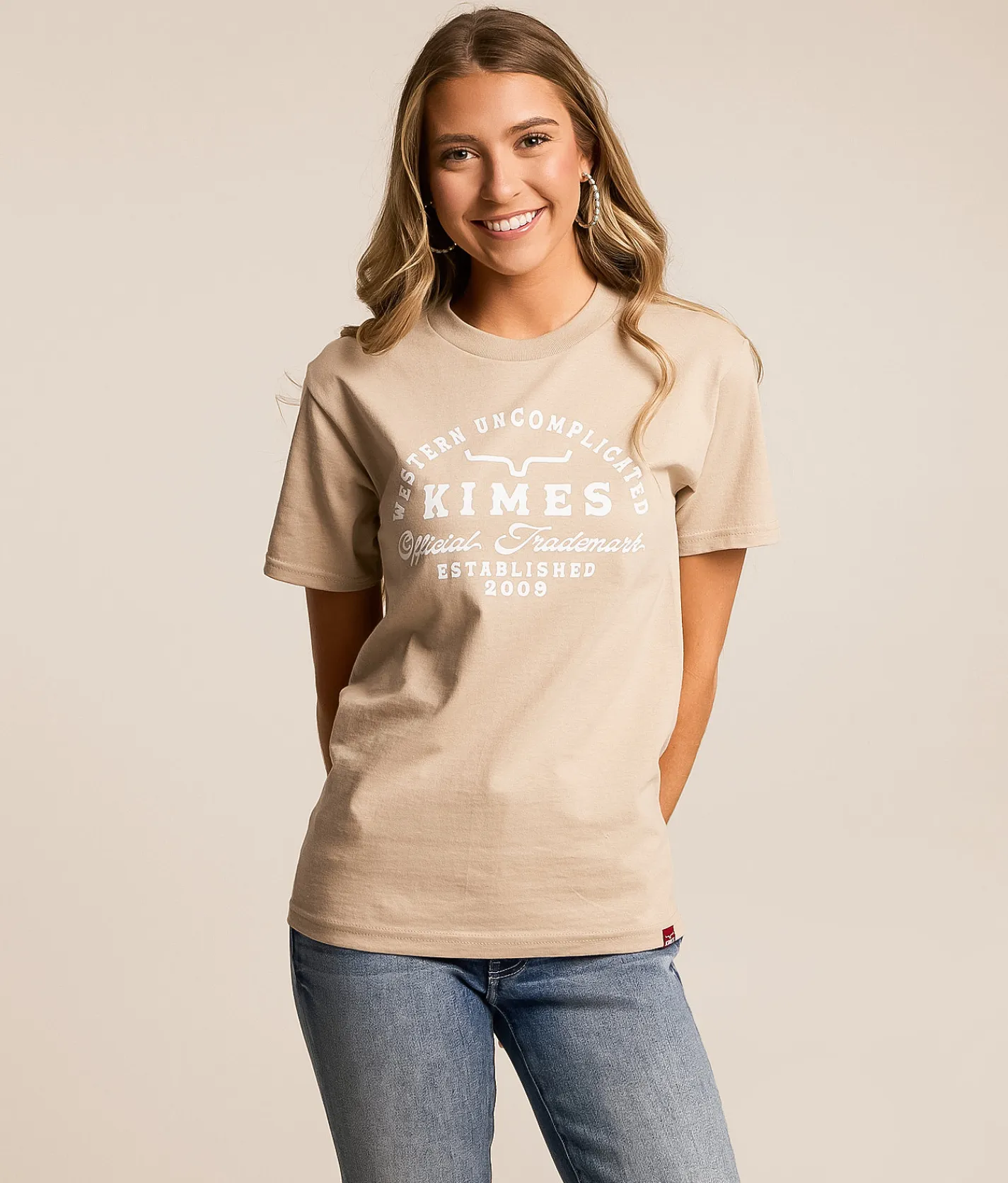 Kimes Ranch Heavy Text T-Shirt Sand Discount