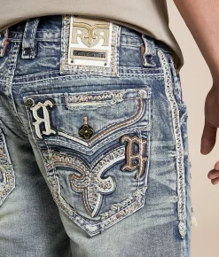 Bottoms|Shorts | Rock Revival Heben 14" Stretch Short Heben H200