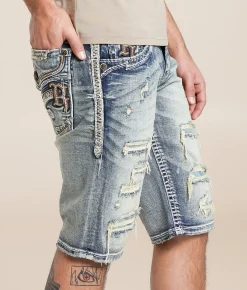 Bottoms|Shorts | Rock Revival Heben 14" Stretch Short Heben H200