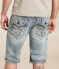 Bottoms|Shorts | Rock Revival Heben 14" Stretch Short Heben H200