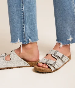 Very G Heidi Western Tooled Sandal Grey Discount