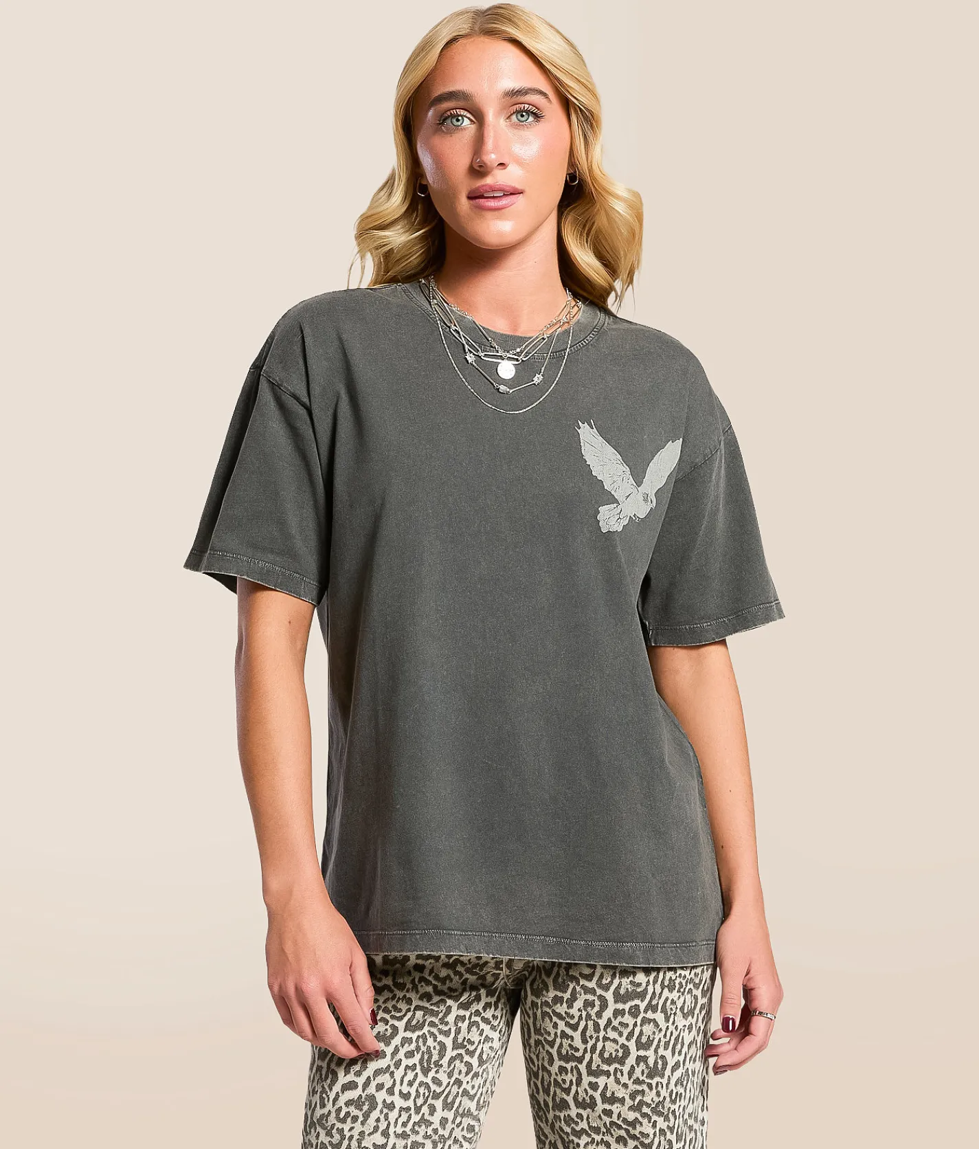 Modish Rebel He Never Lost Me T-Shirt Washed Black Outlet
