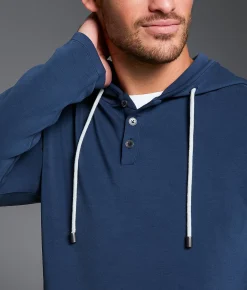 Outpost Makers Henley Hoodie Volcanic Ash New